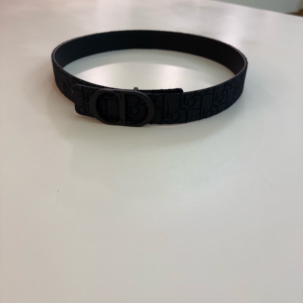 Dior Black Monogram Men's Belt